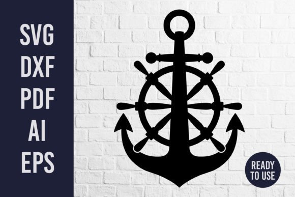 Anchor and Ship Wheel: Nautical Designs for Laser Cutting