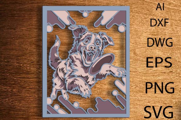 Australian Shepherd Dog Multilayer SVG: A Unique Design Asset