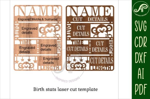 Celebrate New Life with a Custom Monkey Birth Plaque Design