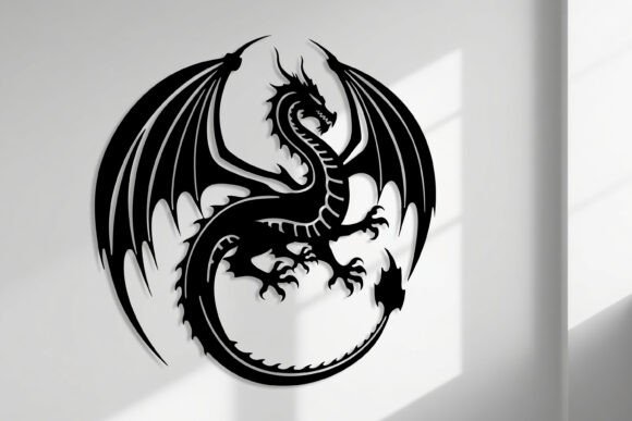 Create a Stunning Laser Cut Dragon Wall Art SVG Sign
