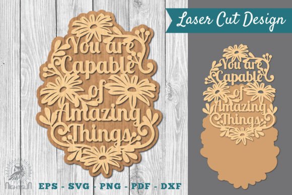 Inspire with Laser-Cut Quotes: SVG Design Files