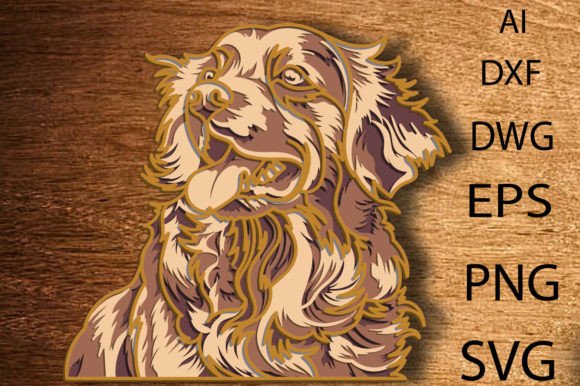 Labrador Retriever Multilayer SVG Vector: A Creative Design Asset