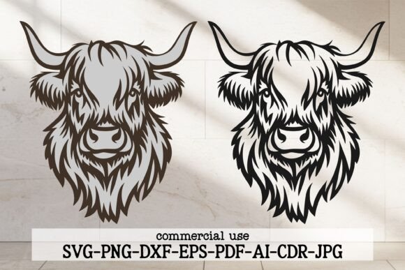Rustic Highland Cow SVG: Perfect for Farmhouse Crafts