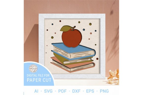 SCHOOL Multilayer Paper Cut Template
