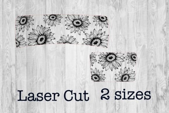 Sunflower Hair Clip Topper: A Laser-Cut Design for Your Clips