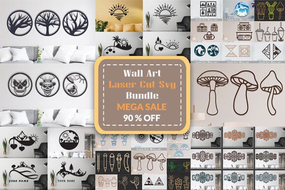 Wall Art Laser Cut Svg Bundle